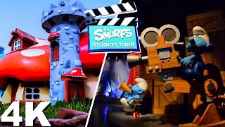 The Smurfs Studios Tour OnRide 4K POV  Motiongate Dubai [upl. by Ahsinat35]