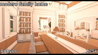 modern family home  bloxburg  ROBLOX  275k [upl. by Zoilla]