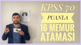 KPSS 70 PUANLA 16 MEMUR ATAMASI SEDDK PERSONEL ALIMI ONLİNE MEMUR ALIMI [upl. by Mhoj]