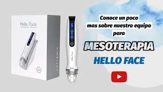 Equipo para MESOTERAPIA HELLO FACE [upl. by Nirrok]