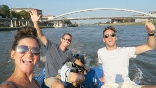 BOATING DOWN THE VISTULA Krakow Poland [upl. by Ennavoj]