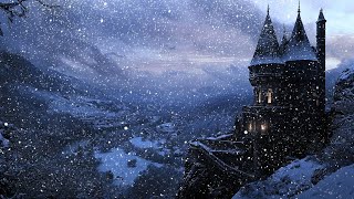 Blizzard Storm Sounds  Relaxing Winter Background Sounds  Heavy Wind amp Snow On The Ancient Castle [upl. by Tterab]