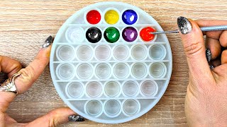 24 Colors Made from Just 3 Primary Colors  Acrylic Color Mixing Tutorial [upl. by Laehcimaj]