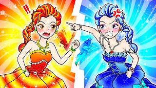 🔥Paper Dolls❄️ Fire World vs Ice Frozen World  Who Will Be the Winner [upl. by Trotta]