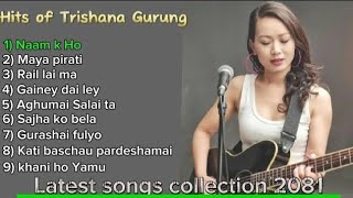 TRISHNA GURUNG songs collection 2081  Hits of Trishana Gurung 2024  trishnagurung bestsongs [upl. by Aicats142]