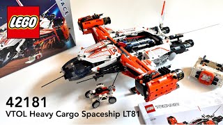 LEGO Technic 42181 VTOL Heavy Cargo Spaceship LT81 Speed Build  4K HD [upl. by Lien]