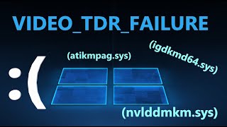 Как исправить ошибку VIDEOTDRFAILURE в Windows 1110 [upl. by Aihsila]