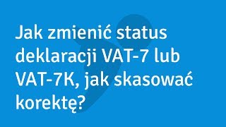 Jak zmienić status deklaracji VAT w aplikacji inFakt [upl. by Angy]