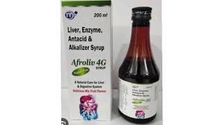 Afroliv 4G SYRUP Liver Enzyme Antacid amp Alkalizer Syrup A Natunsi Care for Liver Digestive System [upl. by Ahsoem957]