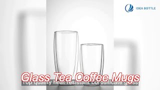 250ml espresso glassware etched stemless wine glasses double wall [upl. by Etnud]