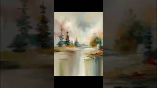 Landscape  Loose Painting  Paintstorm [upl. by Enetsirhc769]