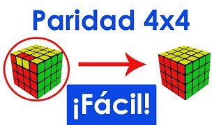 Resolver Paridad 4x4 muy Fácil  Todos los casos  CubosCubik [upl. by Stambaugh]