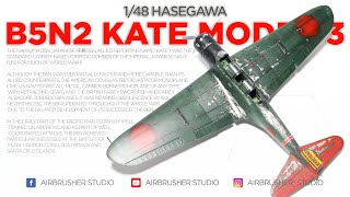 B5N2 Kate Model 3  148 Hasegawa SCALE MODEL [upl. by Eahc]