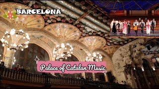 BARCELONA SPAIN Palace of Catalan Music🎼Palau de la Música Catalana Palacio Música Catalana España [upl. by Marysa]