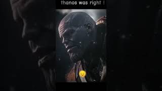 Thanos was right 😔🥺avenger endgameyoutube shorts [upl. by Ardrey]