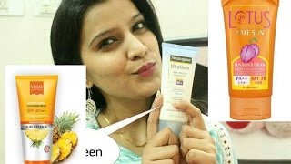 All About Sunscreen  VLCC  Neutrogena  lotus Herbal  Sunblock for Indian Summers [upl. by Wickham408]