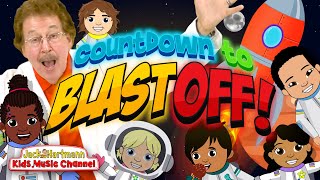 Countdown to Blast Off  Fun Counting Forward and Back Song for Kids  Jack Hartmann [upl. by Bena]