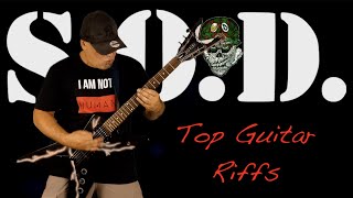 SOD Stormtroopers of Death Top Guitar Riffs [upl. by Tiduj]