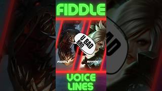 Fiddlesticks First Encounter Voice Lines Part 1 shorts leagueoflegends leagueoflegendsclips [upl. by Ahsiekin]