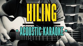 Hiling  JayR Siaboc Acoustic Karaoke [upl. by Haym751]