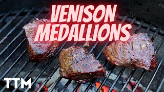 How to cook Venison Medallions on the Weber Kettle [upl. by Westbrooke183]