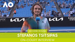 Stefanos Tsitsipas OnCourt Interview 2R  Australian Open 2022 [upl. by Fisuoy]