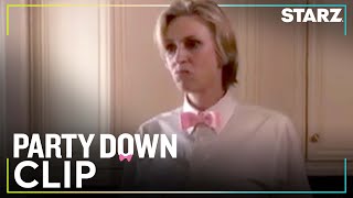 Party Down  ‘Constance and the Cheese’ Ep 1 Clip  STARZ [upl. by Arhoz738]