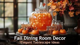 Cozy Fall Dining Table Decor Ideas You’ll Love [upl. by Crispen]