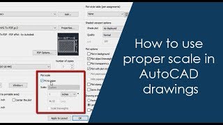 How to use proper scale in AutoCAD drawings  Part 1 of 2 [upl. by Davina]