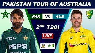 PAKISTAN vs AUSTRALIA 2nd T20 MATCH LIVE SCORES  PAK vs AUS MATCH LIVE COMMETNARY [upl. by Anurag126]