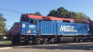 Metra Trains In West Chicago IL 1132013 [upl. by Creight766]