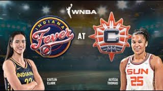 Fever vs Conn Suns Live at 7 PM Clark needs one three to break record [upl. by Ellohcin]