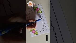 😍😲Dont miss💡 this Simple Flower Project Design🌸😍 Project Work Designs viral shorts [upl. by Eevets]