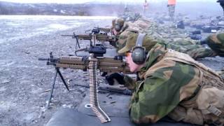 Firing the FN MINIMI belt fed with barrel swap [upl. by Wyn]