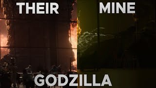 I Recreated one of the shots From Godzilla 2014 there vs mine [upl. by Harvison]