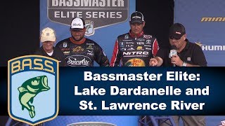 Bassmaster Elite Lake Dardanelle and St Lawrence River 2017 [upl. by Arlene]