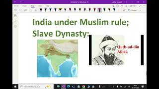 India under Muslim rule    Slave Dynasty 12061288   80 slavedynasty quthbudeenibek upsc [upl. by Rozalie]