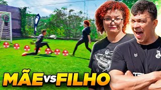 DESAFIO DE MÃE vs FILHO ATÉ MINHA MÃE FARIA ⚽ [upl. by Patsy]