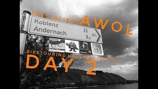 Specialized AWOL bike touring  From Holland to Italy day 2 [upl. by Sherborn]