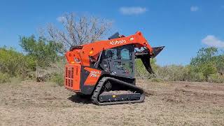 South Texas Tree and Brush Grubbing with Kubota SVL 75 time lapse video [upl. by Suiravad]