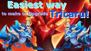 Best TRICARU Guide Trick to Build or upgrade with any lv Def tower Dragons b12 Summoners war [upl. by Ahsennod383]