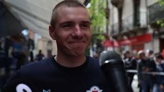 Remco Evenepoel Interview at the finish Stage 1 Itzulia Basque Country 2024 [upl. by Ylehsa111]