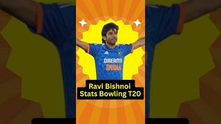 Ravi Bishnoi Stats Bowling T20 ravibishnoi shorts [upl. by Ahsieym]