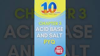 acid base and salts class 10 icse pyq  shorts youtubeshort icseclass10chemistry icseclass10 [upl. by Burn]