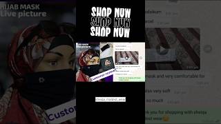 😷Hijab mask muslimclothing niqab shorts [upl. by Neelear580]