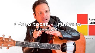 COMO TOCAR GUITARRA Y BATERIA A LA VEZ ¡SUPERFÁCIL [upl. by Dwain]