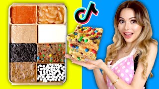 I tried the 8 Desserts in 1 PAN Edible Viral Food Art on TIKTOK  8 in 1 Tasty Treats [upl. by Drummond58]