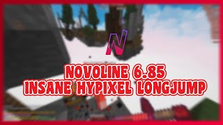 NOVOLINE 685  20 Blocks LongJump Full Strafe Speed Sprint Scaffold  Hypixel Hacking [upl. by Thema]