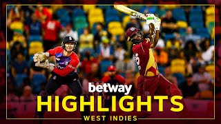 Highlights  West Indies v England  Late Hitting Sets Up Thrilling Finish  2nd Betway T20I [upl. by Gersham]