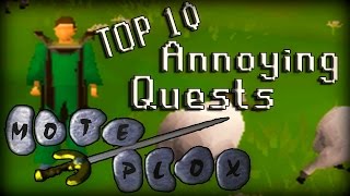 Top 10 Most Annoying Quests In RuneScape [upl. by Airamak517]